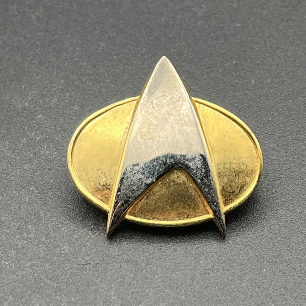 Vintage 1988 Star Trek Starfleet Logo Lapel Hat Pin
